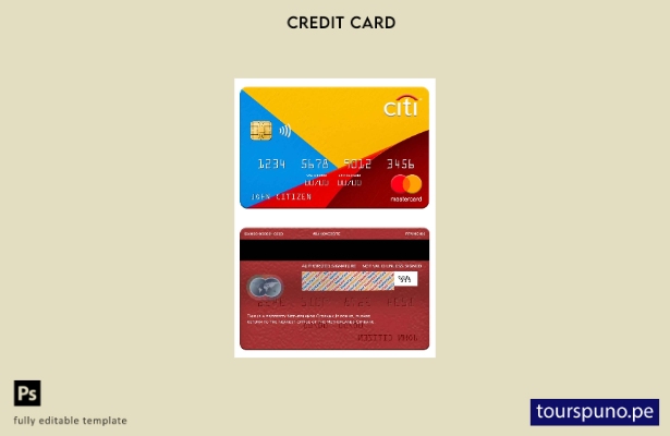 lista para imprimir plantilla de mastercard de Citibank de Países Bajos